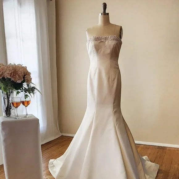 chinese dress ladies ZAC ZAC POSEN-Malena Gown Sky  Elilhaam